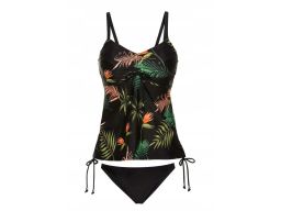 B.P.C tankini w kolorowe liście na fiszbinach z figami 42 (80F).