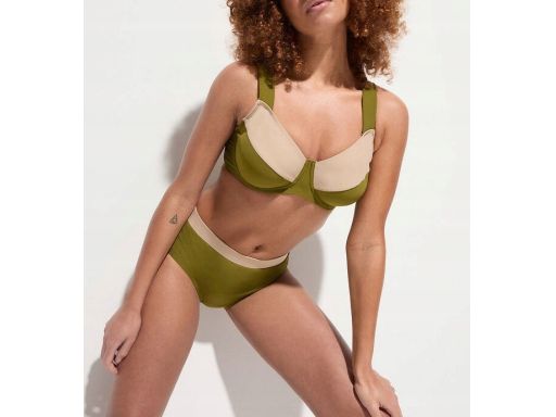 B.P.C ekskluzywane bikini khaki-beżowe modne ^40^80D)