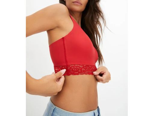 B.P.C. biustonosz bralette Feel Comfort czerwony z koronką ^44/46
