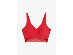 B.P.C. biustonosz bralette Feel Comfort czerwony z koronką ^44/46
