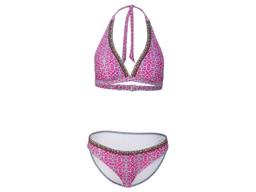 Bikini bordowe we wzorki r.40(80)