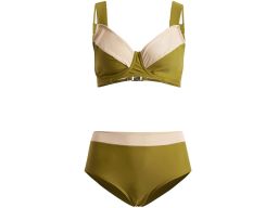 B.P.C ekskluzywane bikini khaki-beżowe modne ^46(90D)