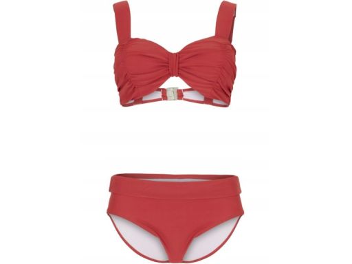 B.P.C bikini na fiszbinach usztywniane marszczenia r.46(90F)