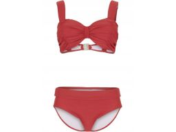 B.P.C bikini na fiszbinach usztywniane marszczenia r.46(90F)