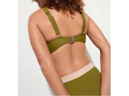 B.P.C ekskluzywane bikini khaki-beżowe modne r.46(90F)