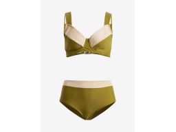 B.P.C ekskluzywane bikini khaki-beżowe modne r.46(90F)
