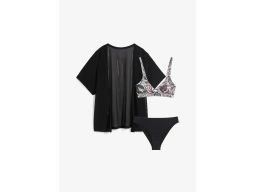 B.P.C 3 części bikini + wdzianko ^36