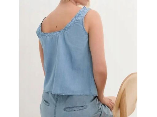 B.P.C bluzka jeansowa top na ramiączka r.46