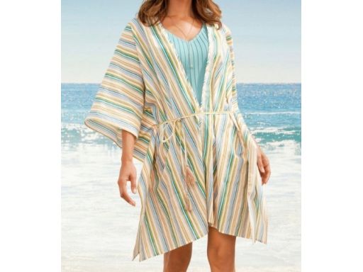 B.P.C plażowe kimono w paski 36/38.