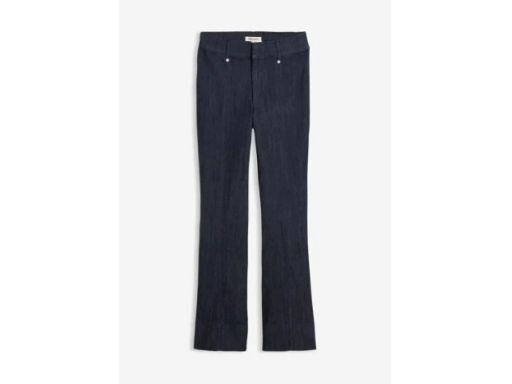 B.P.C spodnie bootcut ciemny granat z wysokim stanem 44.