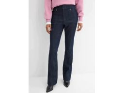B.P.C spodnie bootcut ciemny granat z wysokim stanem 44.