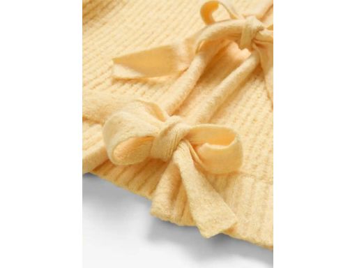 B.P.C sweter żółty z uroczymi kokardkami na plecach r.40/42