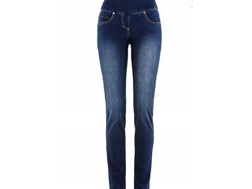 B.P.C spodnie jeansy skinny bez zapięcia 48.