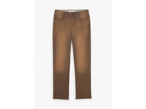 B.P.C jeansy brązowe z efektem vintage męskie 42.