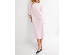 B.P.C różowa sukienka satynowa midi r.38