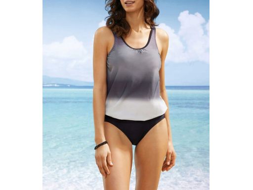 B.P.C tankini oversize szaro-czarne ^40