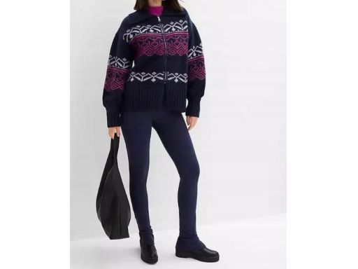 B.P.C legginsy granatowe z wysokim stanem 44/46.