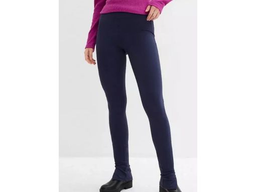 B.P.C legginsy granatowe z wysokim stanem 44/46.