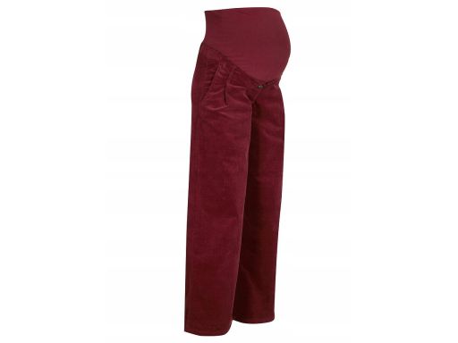 B.P.C spodnie ciążowe sztruksowe bordo r.46