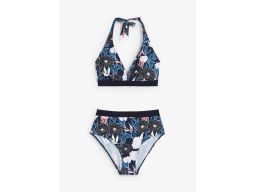 B.P.C bikini z wiązaniem na szyi i figami z wysokim stanem ^42