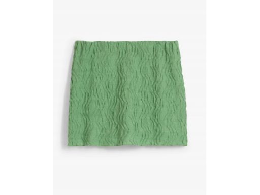 B.P.C zielona spódniczka strukturalna mini 32/34.