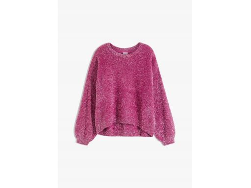 B.P.C sweter ze srebrną nitką fiolet 40/42.