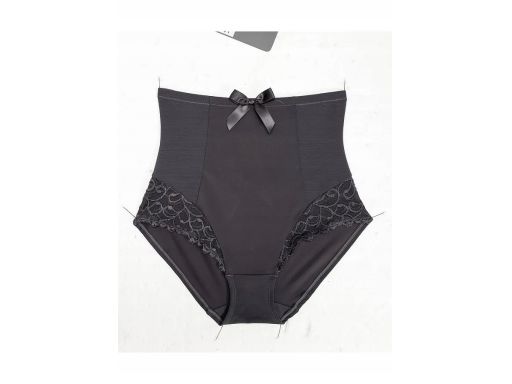 B.P.C. majtki figi panty shape antracytowe z koronką ^48