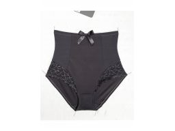 B.P.C. majtki figi panty shape antracytowe z koronką ^48