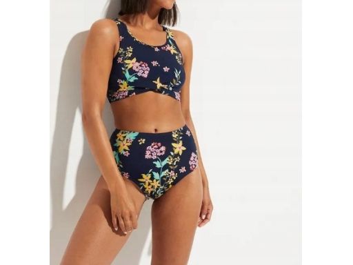 B.P.C bikini granatowe w kwiaty r.42