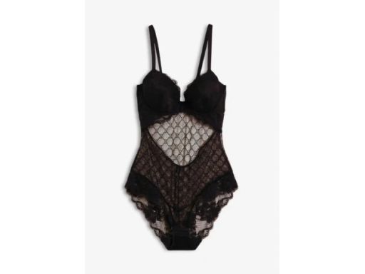 oxB.P.C body czarne koronkowe usztywniane miseczki z fiszbinami r.85C