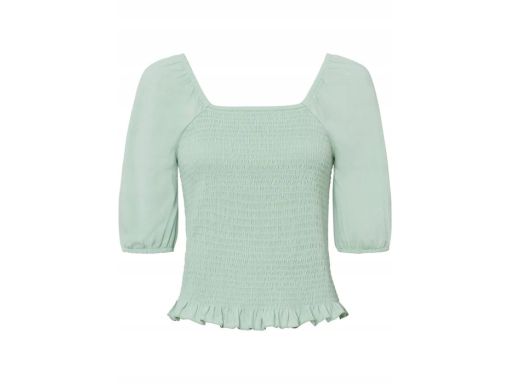 B.P.C t-shirt miętowy marszczony ^36/38