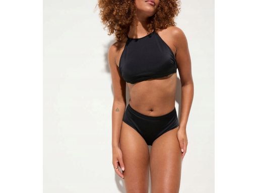 B.P.C bikini bustier czarne z figami z wysokim stanem 38.
