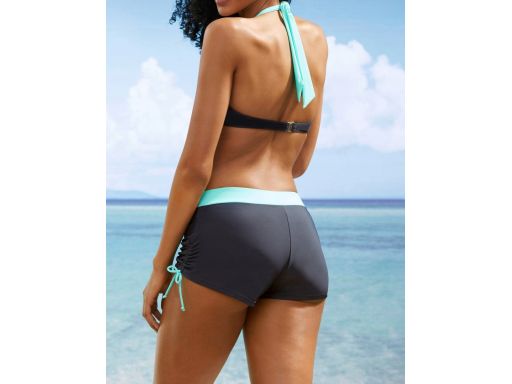 B.P.C bikini z szortami antracytowo-turkusowe r.44(85C)