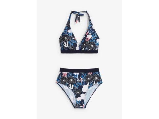 B.P.C bikini z wiązaniem na szyi i figami z wysokim stanem r.42