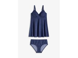 B.P.C tankini imitacja jeansu na fiszbinach modne 46 (90C).