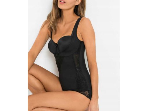 B.P.C modelujący top z koronką czarny ^40
