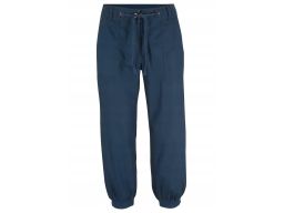 B.P.C spodnie 3/4 lniane granatowe 56.