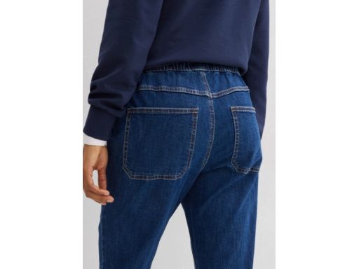 B.P.C spodnie bootcut ciemny jeans z gumką w pasie 44.