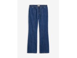 B.P.C spodnie bootcut ciemny jeans z gumką w pasie 44.