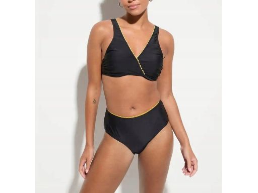 B.P.C bikini czarne ze złotą koronką usztywniane ^48(95D)