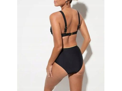 B.P.C bikini czarne ze złotą koronką usztywniane ^48(95D)