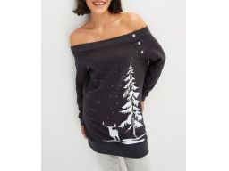 B.P.C bluza świąteczna dłuższa carmen r.44/46