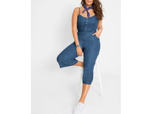 B.P.C kombinezon jeansowy na ramiączka z lyocellu r.36