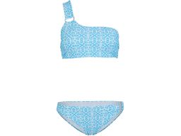 B.P.C bikini bandeau niebieskie we wzorki 38.