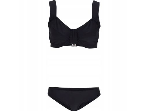 B.P.C bikini czarne z marszczeniami r.44 (85F)
