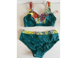 B.P.C bikini typu minimizer zielone bez fiszbin wzory r.44 85F