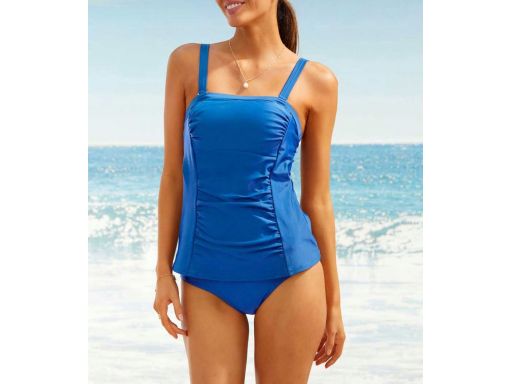 B.P.C tankini szafirowe z marszczeniem 50.