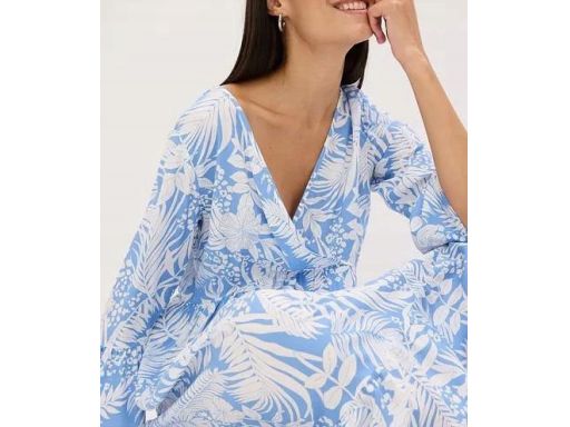 B.P.C letnia sukienka we wzory midi r.46