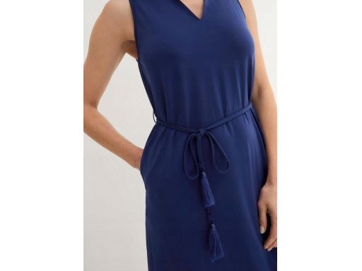 B.P.C sukienka shirtowa granatowa z paskiem ^40/42