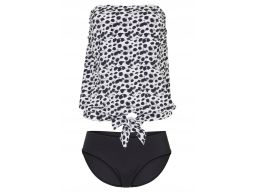 B.P.C tankini czarno-białe we wzory r.42